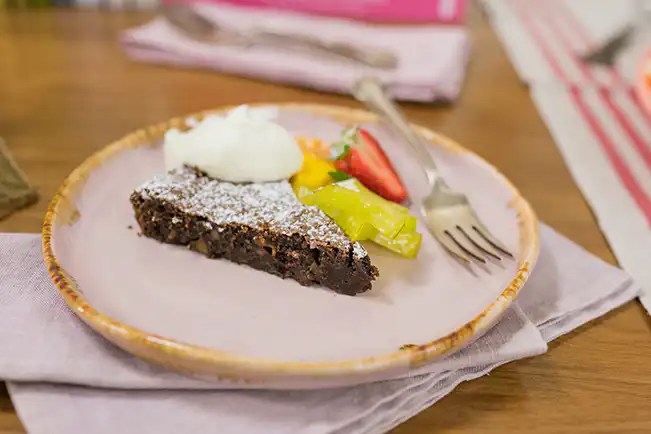 Brownie cremoso de castanha-do-pará
