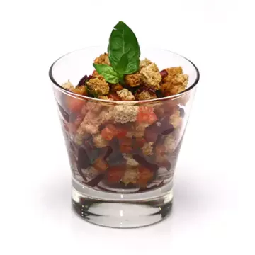 Bruschetta no copo