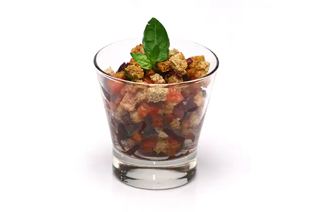 Bruschetta no copo