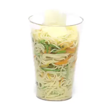 Cabelo de anjo com legumes para crianças