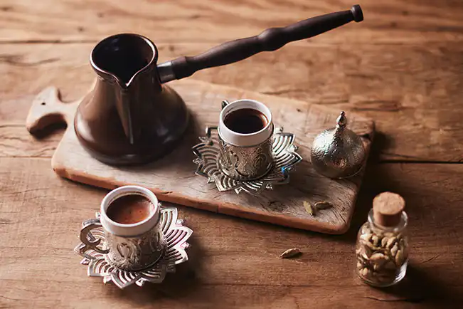 Café turco para um
