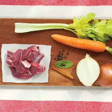 Caldo de carne a jato