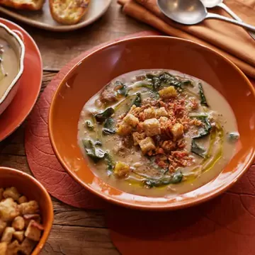 Caldo verde com suã (reaproveitamento)