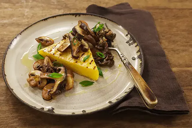 Receita de Canjiquinha grelhada com cogumelos
