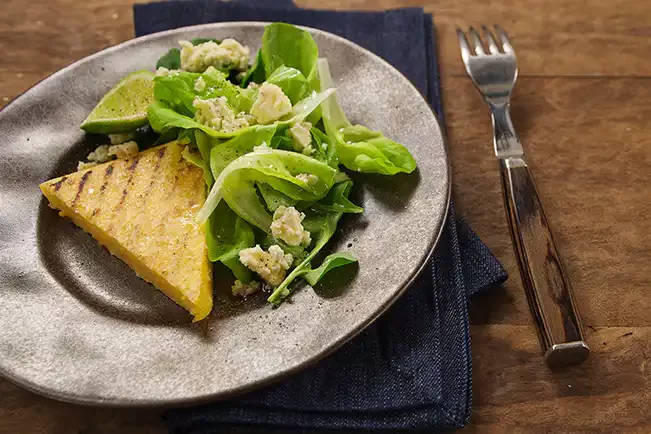 Receita de Canjiquinha grelhada com folhas verdes