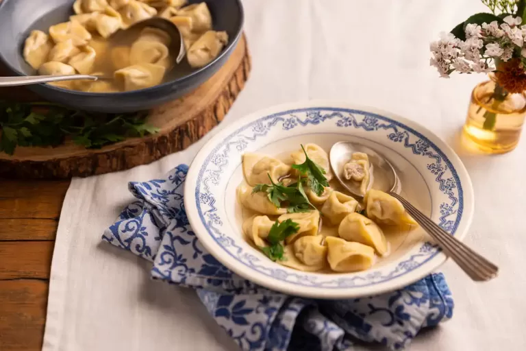 Receita de Capelete de peru in brodo (reaproveitamento)