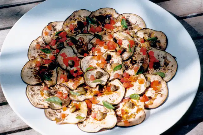 Carpaccio de berinjela