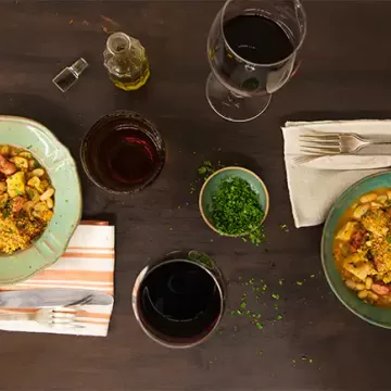 Cassoulet com farofinha de pão