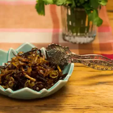 Cebola frita
