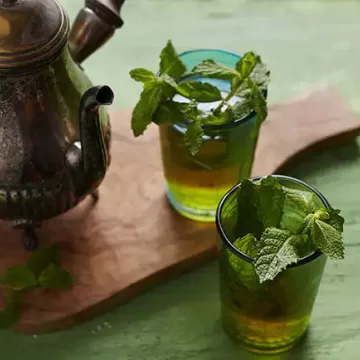 Chá marroquino de hortelã