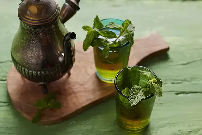 Receita de Chá marroquino de hortelã