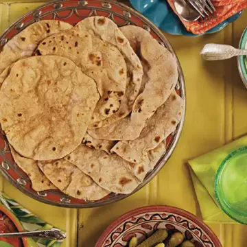 Chapati integral (pão indiano)