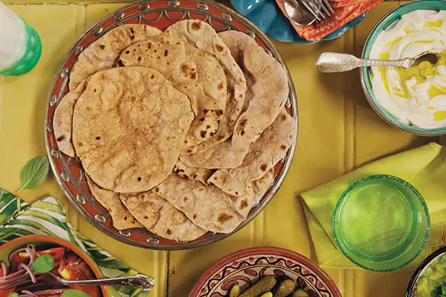 Chapati integral (pão indiano)
