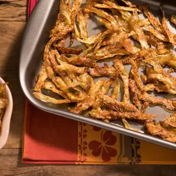 Chips assado de casca de batata