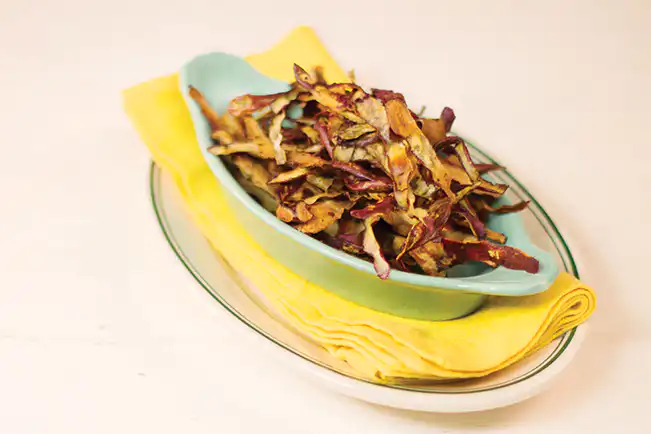 Chips de casca de batata-doce