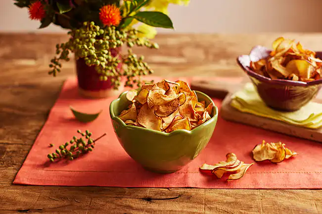 Chips de maçã na Air Fryer da Rita Lobo