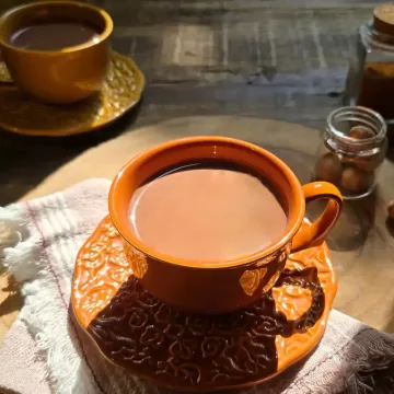 Chocolate quente com canela