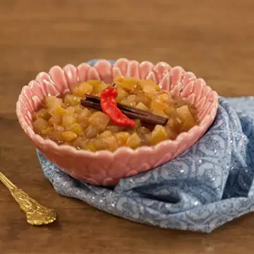 Chutney de maçã e pera (reaproveitamento)