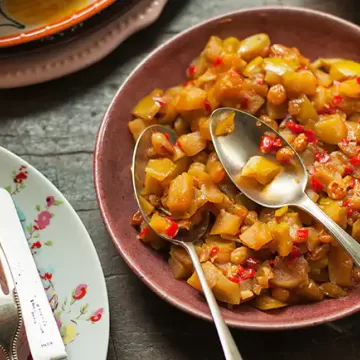 Chutney de maçã-verde