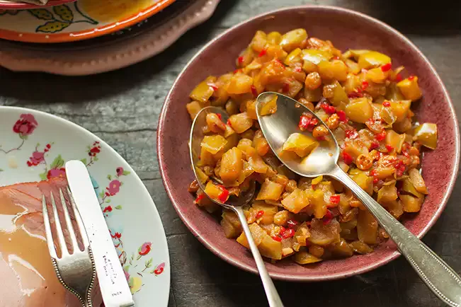 Receita de Chutney de maçã-verde