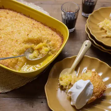 Cocada de forno com laranja