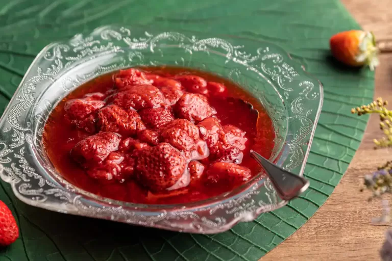 Receita de Compota de morangos assados