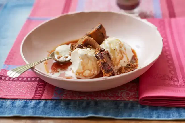 Receita de Cookie com sorvete e café