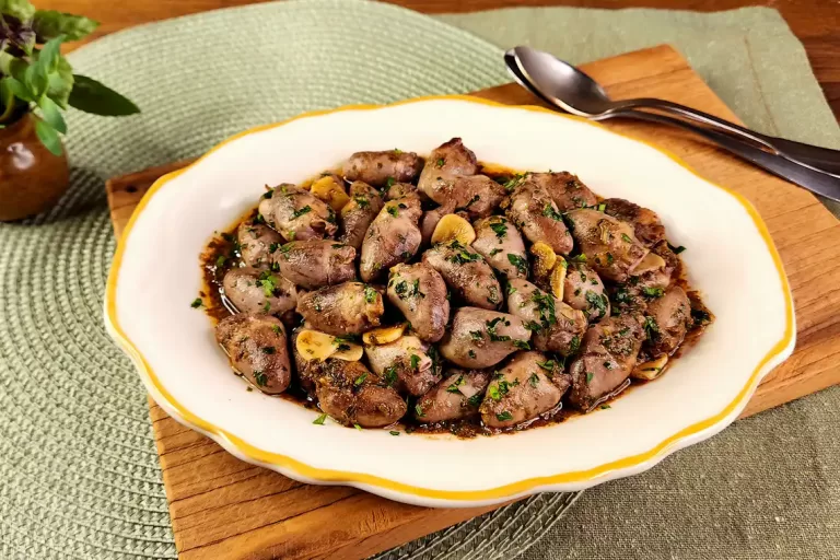 Receita de Coração de frango na frigideira