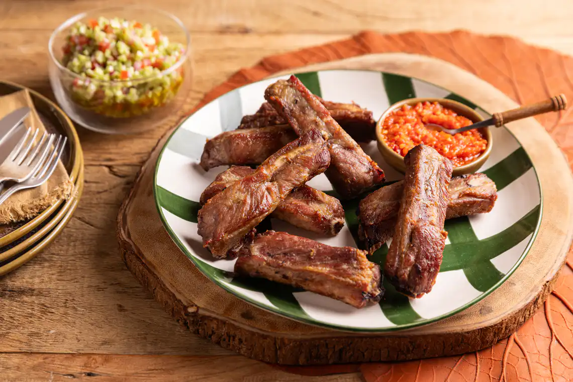 Costelinha de porco na Air Fryer da Rita Lobo (3,2 litros)