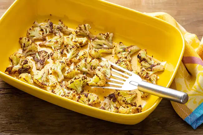 Receita de Couve-flor assada com especiarias
