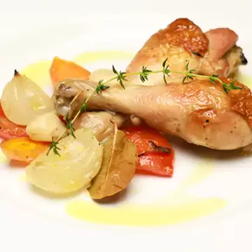 Coxa de frango à camponesa
