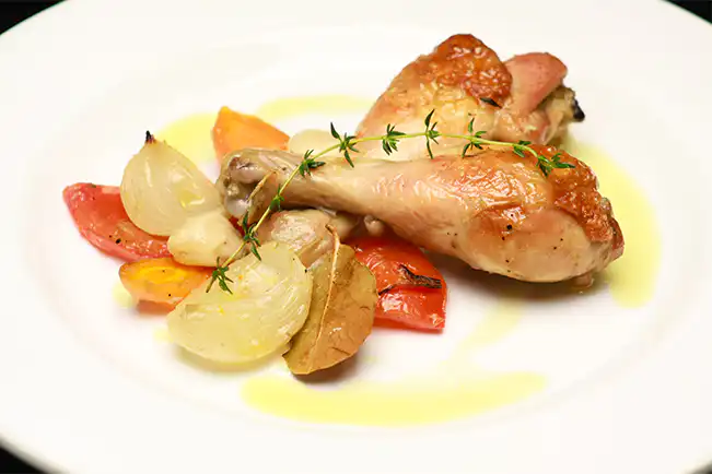 Coxa de frango à camponesa