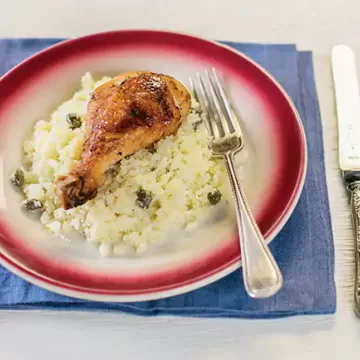 Coxa de frango assada