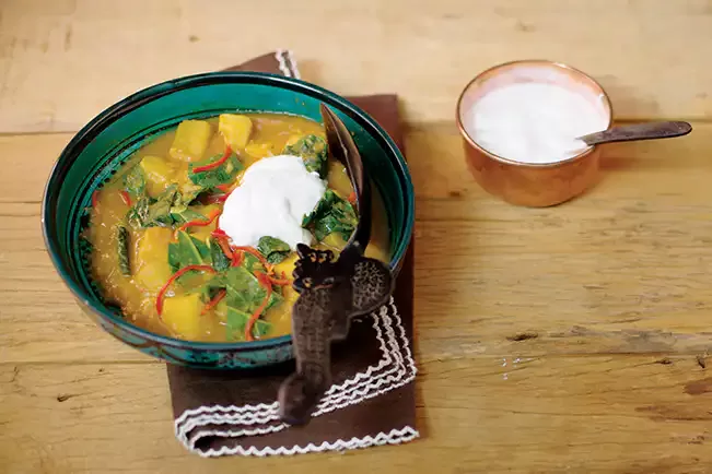 Receita de Cozido de batata-doce com couve