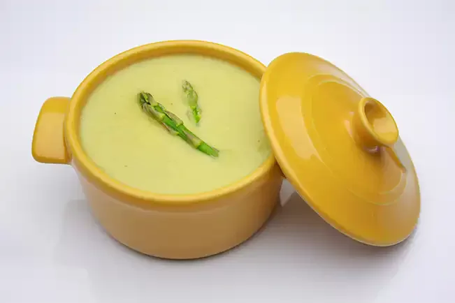 Receita de Creme de aspargos frescos