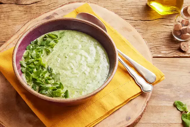 Receita de Creme de espinafre fresco