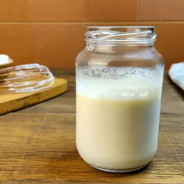 Creme de leite fresco caseiro