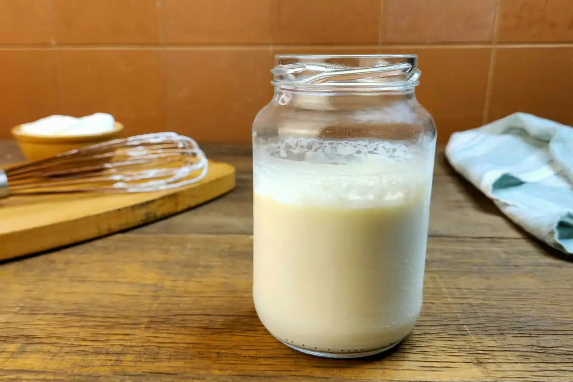Creme de leite fresco caseiro