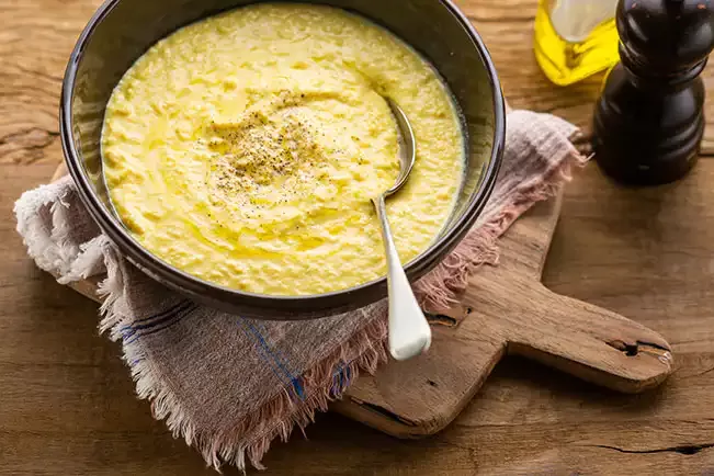 Receita de Creme de milho batido