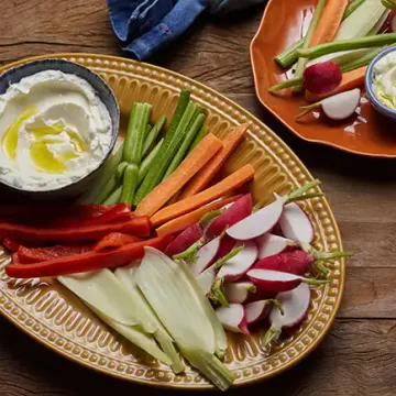Crudités de legumes para receber