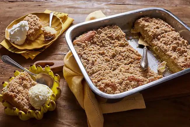 Receita de Cuca de banana
