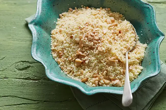 Receita de Cuscuz marroquino com castanha-de-caju