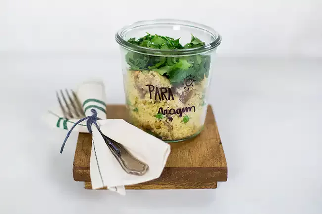 Receita de Cuscuz marroquino com filé mignon suíno