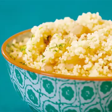 Cuscuz marroquino com grão-de-bico