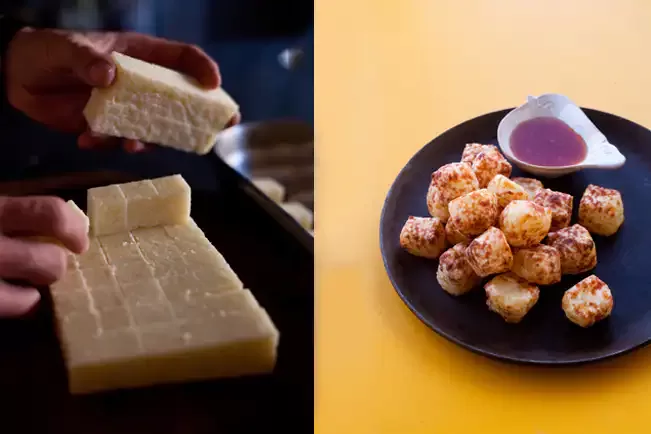 Receita de Dadinho de tapioca com queijo-de-coalho
