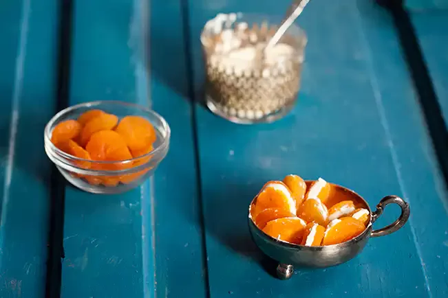 Receita de Damasco com cream cheese