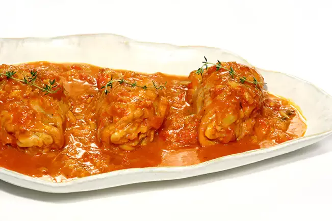 Receita de Ensopado de frango ao sugo