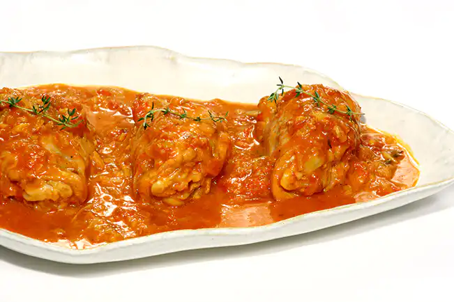 Ensopado de frango ao sugo