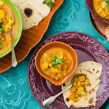Ensopado vegetariano (curry)