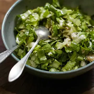 Escarola escabeche com aliche